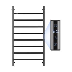 Suport-electric-de-încălzire-pentru-prosoape-cu-8-tije-800-x-500-x-102-mm-negru-afișaj-LED-5-trepte-50-70-C-temporizator-1-8-h-IPX5