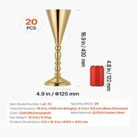 Вази-за-цветя-за-свадба-43-см-комплект-20-броя-тръбовидни-галванизирани-златисти-стойки-за-централна-украса