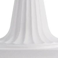 Ghivece-tip-urnă-din-plastic-25-x-42-cm-set-de-2-bucăți-albe-pe-piedestal-cu-orificii-de-drenaj-pentru-curte-și-terasă