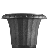 Ghivece-tip-urnă-din-plastic-40-x-67-cm-set-de-2-bucăți-negre-clasice-cu-orificii-de-drenaj-pentru-curte-și-balcon