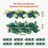 Bile-decorative-artificiale-colorate-pentru-decorarea-meselor-10-bucăți-albastru-și-alb-dimensiune-50-x-22-x-12-cm-trandafiri-din-textile