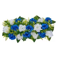 Bile-decorative-artificiale-colorate-pentru-decorarea-meselor-10-bucăți-albastru-și-alb-dimensiune-50-x-22-x-12-cm-trandafiri-din-textile