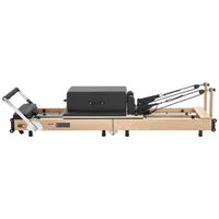 Reformer-Pilates-2-4-m-pliabil-cadru-din-arțar-alb-fără-turn-vertical-până-la-181-kg-6-arcuri-jump-board-și-cutie-pentru-ședere