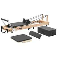 Reformer-Pilates-2-4-m-pliabil-cadru-din-arțar-alb-fără-turn-vertical-până-la-181-kg-6-arcuri-jump-board-și-cutie-pentru-ședere