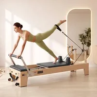Reformer-Pilates-2-4-m-pliabil-cadru-din-arțar-alb-fără-turn-vertical-până-la-181-kg-6-arcuri-jump-board-și-cutie-de-șezut