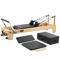Reformer-Pilates-2-4-m-pliabil-cadru-din-arțar-alb-fără-turn-vertical-până-la-181-kg-6-arcuri-jump-board-și-cutie-de-șezut