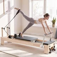 Reformer-Pilates-2-4-m-pliabil-cadru-din-lemn-de-cauciuc-fără-turn-până-la-181-kg-5-arcuri-jump-board-și-spătar-reglabil