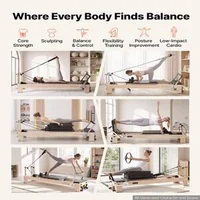 Reformer-Pilates-2-4-m-pliabil-cadru-din-lemn-de-cauciuc-fără-turn-până-la-181-kg-5-arcuri-jump-board-și-spătar-reglabil