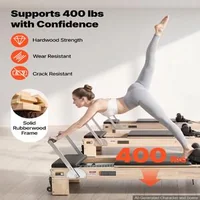 Reformer-Pilates-cu-semicoloană-2-4-m-cadru-din-lemn-de-cauciuc-5-arcuri-jump-board-și-cutie-pentru-șezut-sarcină-până-la-181-kg