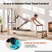Reformer-Pilates-cu-semicoloană-2-4-m-cadru-din-lemn-de-cauciuc-5-arcuri-jump-board-și-cutie-pentru-șezut-sarcină-până-la-181-kg