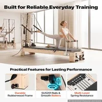 Reformer-Pilates-cu-semicoloană-2-4-m-cadru-din-lemn-de-cauciuc-5-arcuri-jump-board-și-cutie-pentru-șezut-sarcină-până-la-181-kg