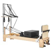 Reformator-Pilates-cu-semi-turn-2-4-m-cadru-din-arțar-6-arcuri-din-oțel-muzical-jump-board-și-cutie-pentru-șezut-181-kg