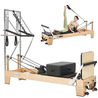 Reformator-Pilates-cu-semi-turn-2-4-m-cadru-din-arțar-6-arcuri-din-oțel-muzical-jump-board-și-cutie-pentru-șezut-181-kg