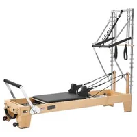Reformator-Pilates-cu-semi-turn-2-4-m-cadru-din-arțar-6-arcuri-din-oțel-muzical-jump-board-și-cutie-pentru-șezut-181-kg