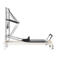 Reformer-Pilates-cu-semi-tunel-2-4-m-cadru-din-aliaj-de-aluminiu-5-arcuri-codificate-cromatic-platformă-de-sărituri-și-cutie-pentru-ședere