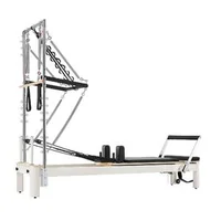 Reformer-Pilates-cu-semi-tunel-2-4-m-cadru-din-aliaj-de-aluminiu-5-arcuri-codificate-cromatic-platformă-de-sărituri-și-cutie-pentru-ședere