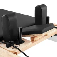 Aparat-reformer-Pilates-cu-masă-trapezoidală-Cadillac-2-4-m-cadru-din-lemn-de-cauciuc-10-arcuri-pe-turn-jump-board-181-kg