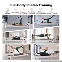 Reformer-Pilates-2-3-m-cadru-din-aluminiu-nedezmembrabil-fără-tower-5-arcuri-codificate-cromatic-platformă-de-sărituri-și-cutie-pentru-șezut