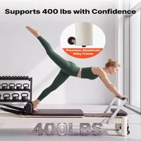 Reformer-Pilates-2-3-m-cadru-din-aluminiu-nedezmembrabil-fără-tower-5-arcuri-codificate-cromatic-platformă-de-sărituri-și-cutie-pentru-șezut