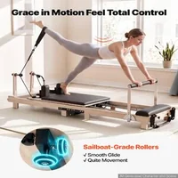 Reformer-Pilates-2-3-m-pliabil-cadru-din-lemn-de-arbore-de-cauciuc-fără-tower-5-arcuri-cu-3-niveluri-de-rezistență-și-platformă-cu-săritură