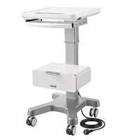 Cărucior-medical-cu-ridicare-electrică-capacitate-portantă-30-kg-înălțime-reglabilă-820-940-mm-cadru-metalic-roți-pivotante-360
