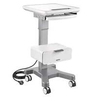 Cărucior-medical-cu-ridicare-electrică-capacitate-portantă-30-kg-înălțime-reglabilă-820-940-mm-cadru-metalic-roți-pivotante-360