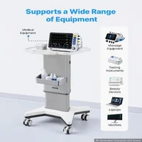 Cărucior-medical-cu-ridicare-electrică-capacitate-portantă-50-kg-înălțime-reglabilă-700-850-mm-cadru-metalic-roți-pivotante-la-360