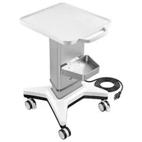 Cărucior-medical-cu-ridicare-electrică-capacitate-portantă-50-kg-înălțime-reglabilă-700-850-mm-cadru-metalic-roți-pivotante-la-360