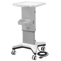 Cărucior-medical-cu-ridicare-electrică-capacitate-portantă-50-kg-înălțime-reglabilă-700-850-mm-cadru-metalic-roți-pivotante-la-360