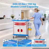 Cărucior-medical-cu-dulap-și-două-sertare-capacitate-de-până-la-110-kg-înălțime-fixă-1020-mm-roți-pivotante-de-blocare-la-360-distribuitor