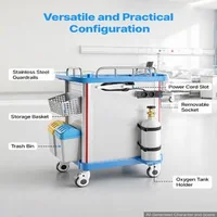 Cărucior-medical-cu-dulap-și-două-sertare-capacitate-de-până-la-110-kg-înălțime-fixă-1020-mm-roți-pivotante-de-blocare-la-360-distribuitor