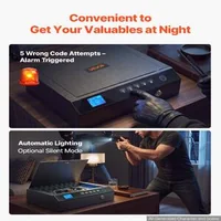 Seif-biometric-pentru-arme-scurte-cu-Bluetooth-pentru-2-arme-și-2-încărcătoare-4-moduri-de-acces-oțel-Q235-iluminare-negru