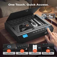 Seif-biometric-pentru-arme-scurte-cu-Bluetooth-pentru-2-arme-și-2-încărcătoare-4-moduri-de-acces-oțel-Q235-iluminare-negru