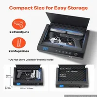 Seif-biometric-pentru-arme-scurte-cu-Bluetooth-pentru-2-arme-și-2-încărcătoare-4-moduri-de-acces-oțel-Q235-iluminare-negru
