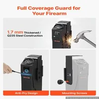Seif-biometric-pentru-armă-scurtă-cu-afișaj-LCD-pentru-temperatură-și-umiditate-4-moduri-de-acces-pentru-1-armă-cu-încărcător-negru
