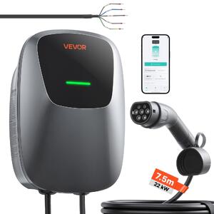 Stație-de-încărcare-pentru-vehicul-electric-22kW-trifazată-Type-2-cablu-7-5-m-cu-aplicație-și-indicator-LED