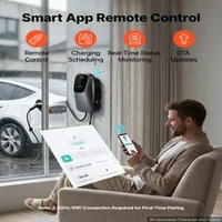 Stație-de-încărcare-pentru-vehicule-electrice-de-7kW-monofazată-Type-2-cablu-de-5-m-cu-aplicație-și-indicator-LED
