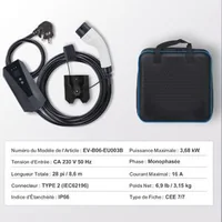 Încărcător-portabil-pentru-vehicule-electrice-Type-2-16A-3-7-kW-fișă-CEE-7-7-cablu-8-6-m-cu-afișaj-LCD-IP66