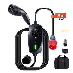 Încărcător-mobil-wallbox-11-kW-16A-Tip-2-trifazat-cablu-8-m-fișă-CEE-16-afișaj-LCD-curent-reglabil-IP66