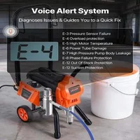 Mașină-de-vopsit-fără-aer-1500W-3300-PSI-cu-cărucior-furtun-15-m-și-5-duze