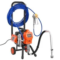 Mașină-de-vopsit-fără-aer-1500W-3300-PSI-cu-cărucior-furtun-15-m-și-5-duze