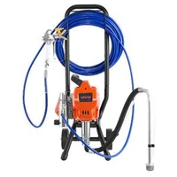 Mașină-de-vopsit-fără-aer-1500W-3300-PSI-cu-cărucior-furtun-15-m-și-5-duze
