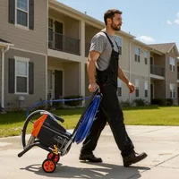 Mașină-de-vopsit-fără-aer-1500W-3300-PSI-cu-cărucior-furtun-15-m-și-5-duze