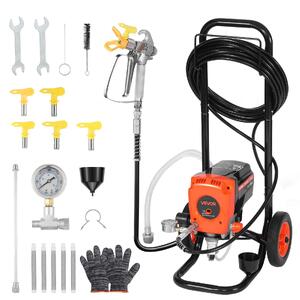 Mașină-de-vopsit-fără-aer-900-W-3300-PSI-cu-cărucior-furtun-15-m-și-5-duze