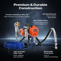 Mașină-de-vopsit-fără-aer-1500-W-3300-PSI-furtun-de-20-m-și-5-duze
