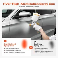 Pistol-de-vopsit-HVLP-cu-alimentare-gravitațională-3-duze-1-3-1-4-1-7-mm-cupă-600-ml-cu-regulator-de-aer