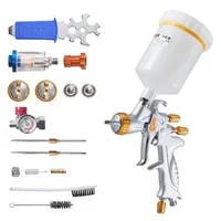 Pistol-de-vopsit-HVLP-cu-alimentare-gravitațională-3-duze-1-3-1-4-1-7-mm-cupă-600-ml-cu-regulator-de-aer